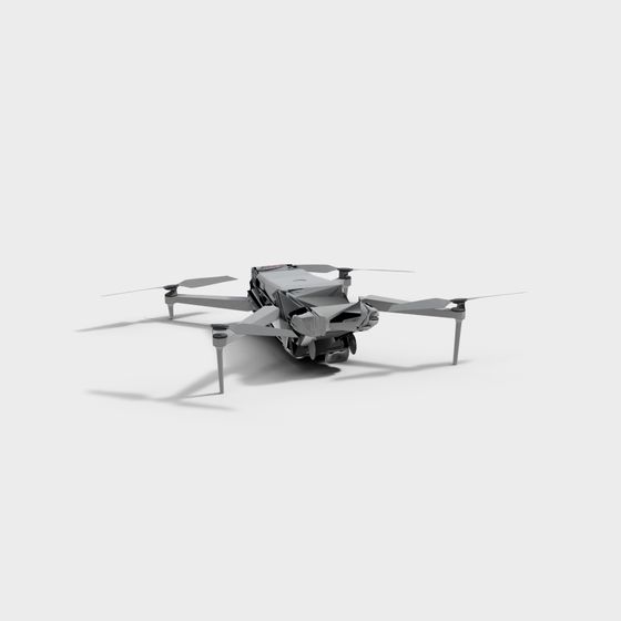 Low Poly Quadcopter 3D model
