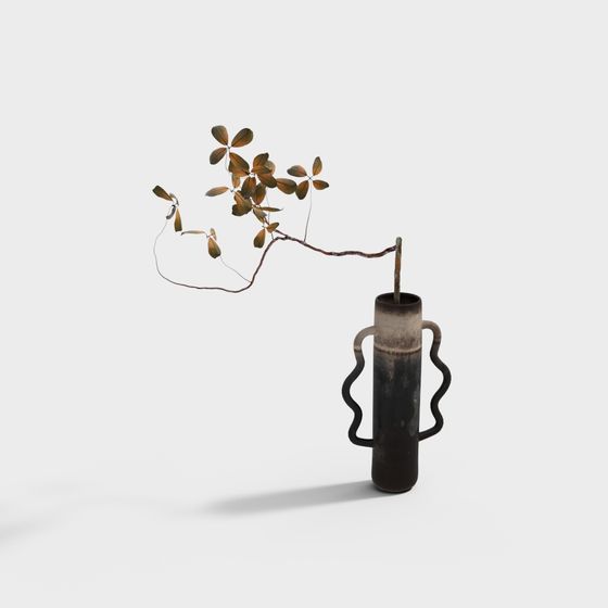 Dry Branch Vase 3D model