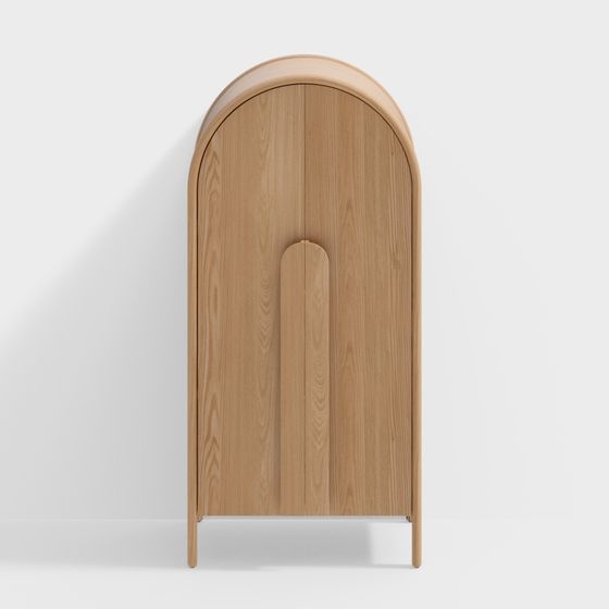 Chic Arched Cabinet 3D model for Contemporary Interiors