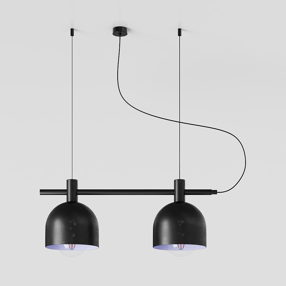 Lampe suspendue EULUNA Nanu en métal gris clair