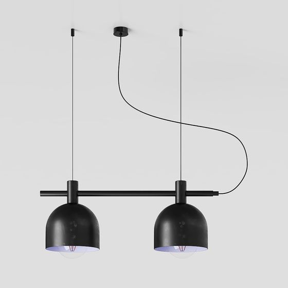 Lampe suspendue EULUNA Nanu en métal gris clair