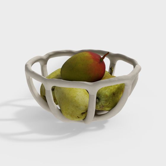 Woven Fruit Basket 3D model