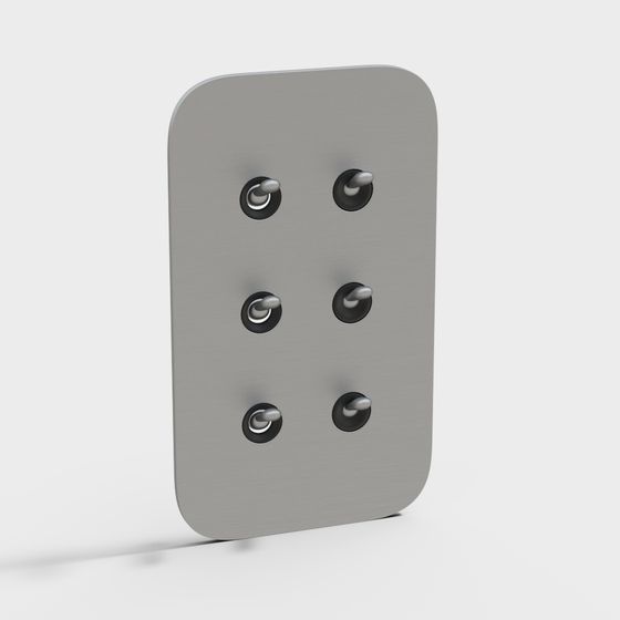 Industrial Hook Board 3D model