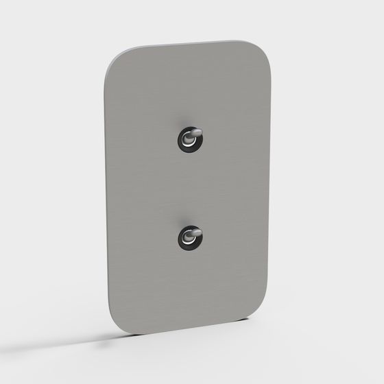 Elegant Minimalist Switch Panel 3D model