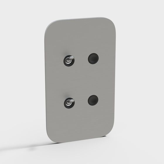 Modern Minimalist 3D Socket Model
