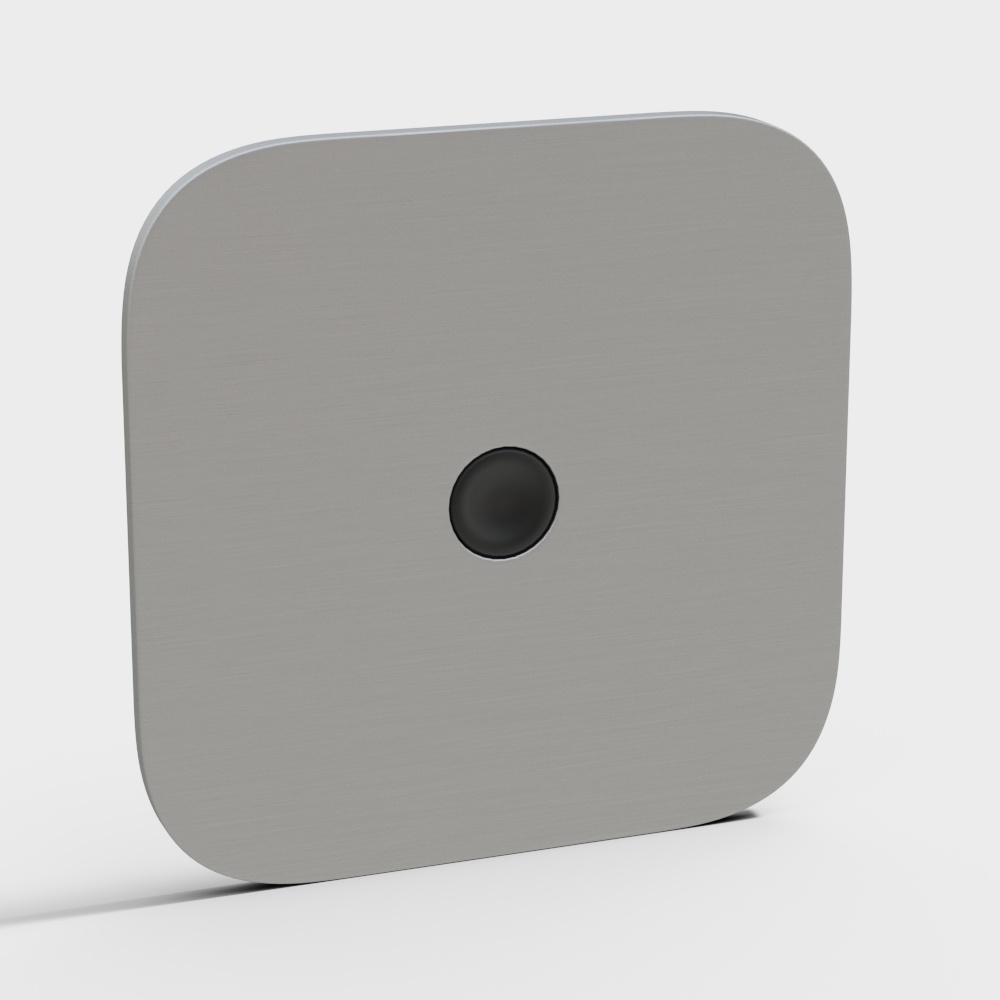 Square Metal Button 3D model