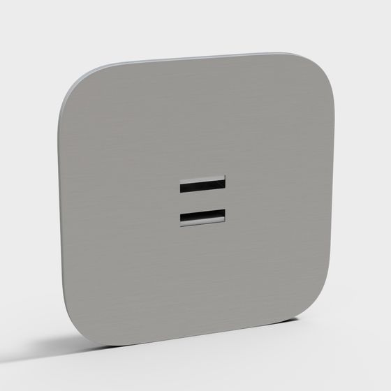 Minimalist Square Switch 3D model