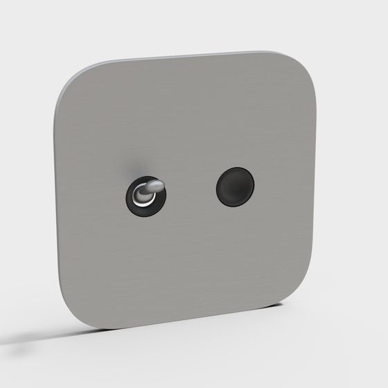 Modern Minimalist Switch Panel 3D model