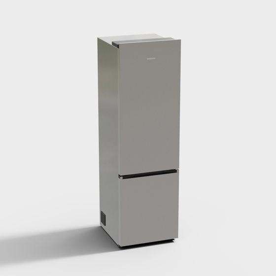 Stylish Low-Poly Refrigerator 3D Model for Modern Interiors