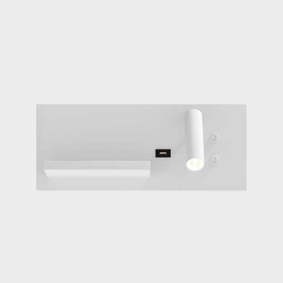 Minimalist Wall Light 3D model for Modern Spaces