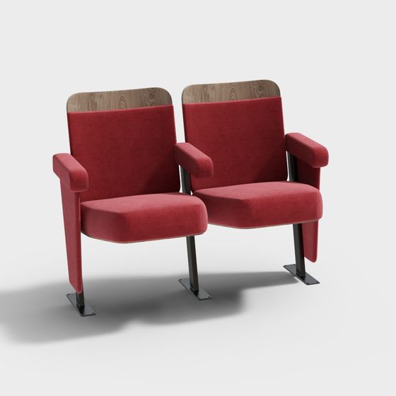 Retro Cinema Seat 3D model