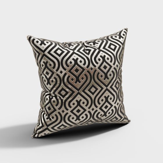 Abstract Geometric Pillow 3D model