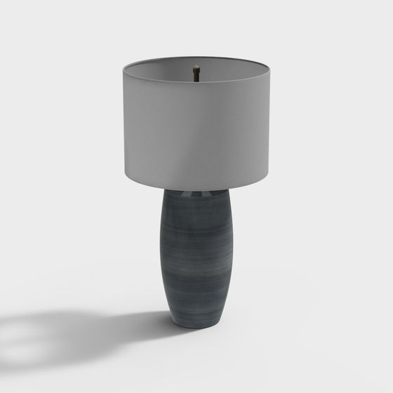 Elegant Low-Polygon Table Lamp 3D model