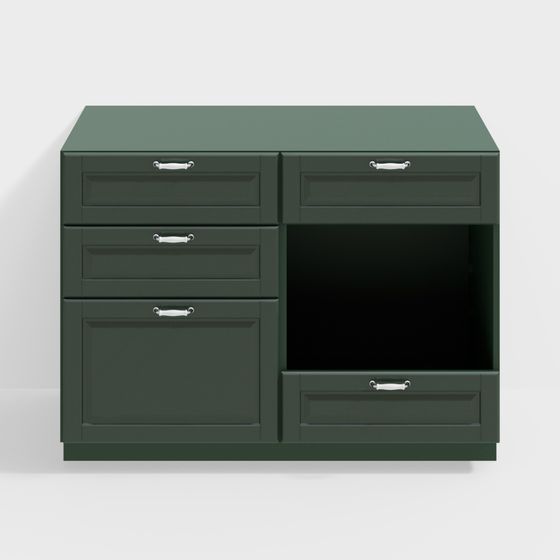 Minimalist Storage Cabinet 3D model