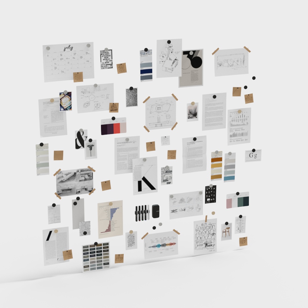 Moodboard Stickers Set