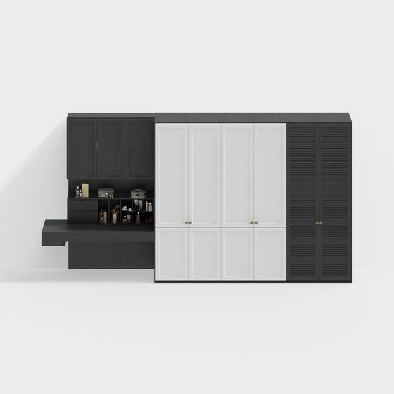 Urban Corner Storage Cabinet 3D model