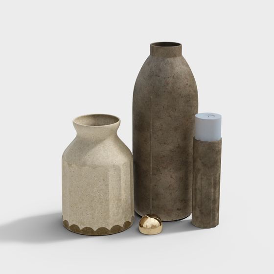 Stylish Low-Poly Decorative 3D Model Collection