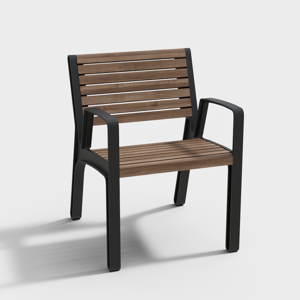 Miela park benches with waste bin Prax by mmcite02