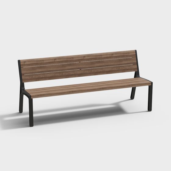 Bancos de parque Miela con contenedor de basura Prax de mmcite