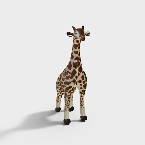 Realistic Giraffe 3D Model for Creative Projects