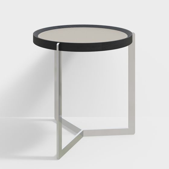 Minimalist Round Table 3D model