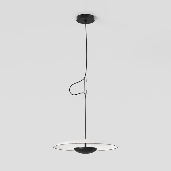 Minimalist Low-Poly Chandelier 3D model