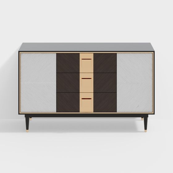 Modern Storage Cabinet 3D model