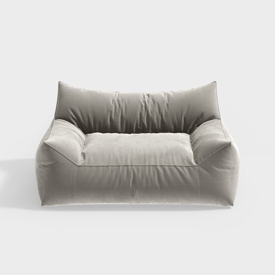 Stylish Low-Poly Sofa 3D model for Modern Interiors