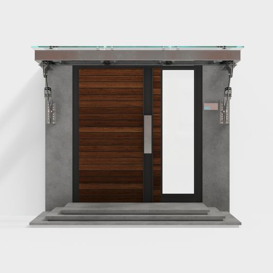 Stylish Low-Polygon Entryway 3D model