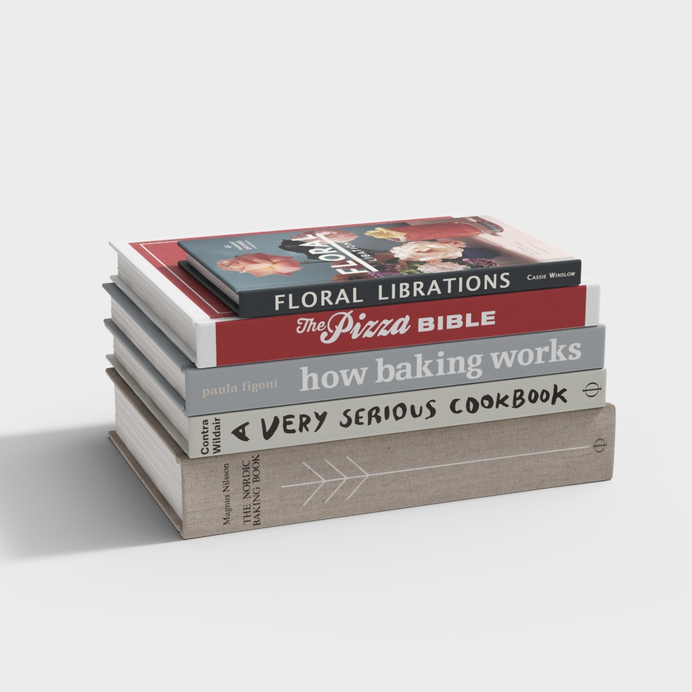 decorative books set 17 kitchen and cooking07