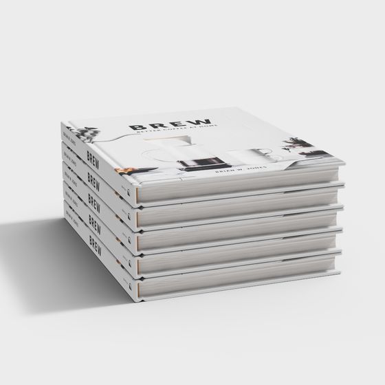 Brew Book Stack 3D Model