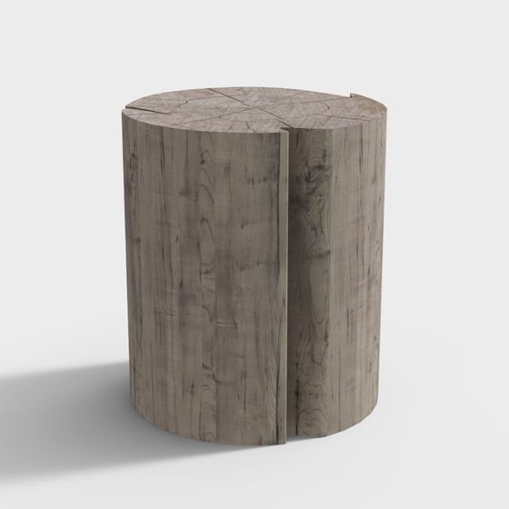 Natural Stool 3D model
