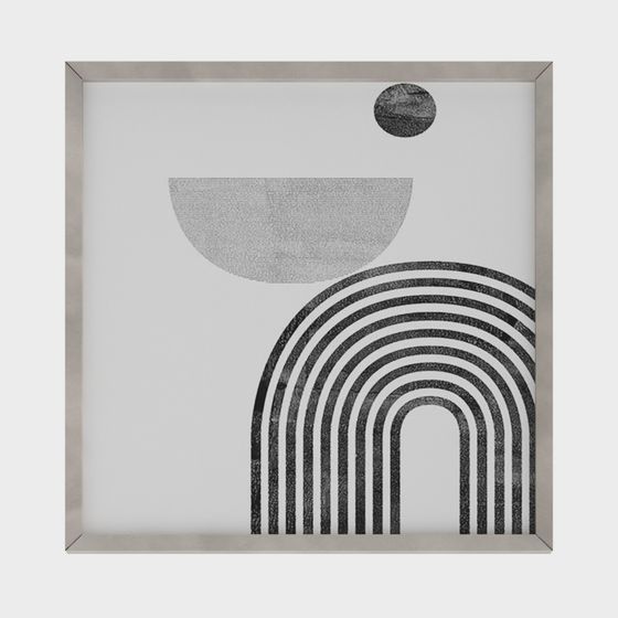 Abstract Arcs 3D Model - Modern Art and Geometry