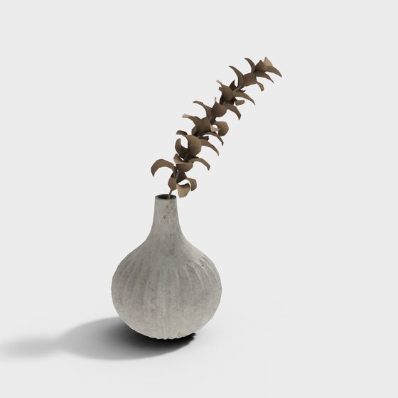 Concrete Vase 3D Model for Modern Design
