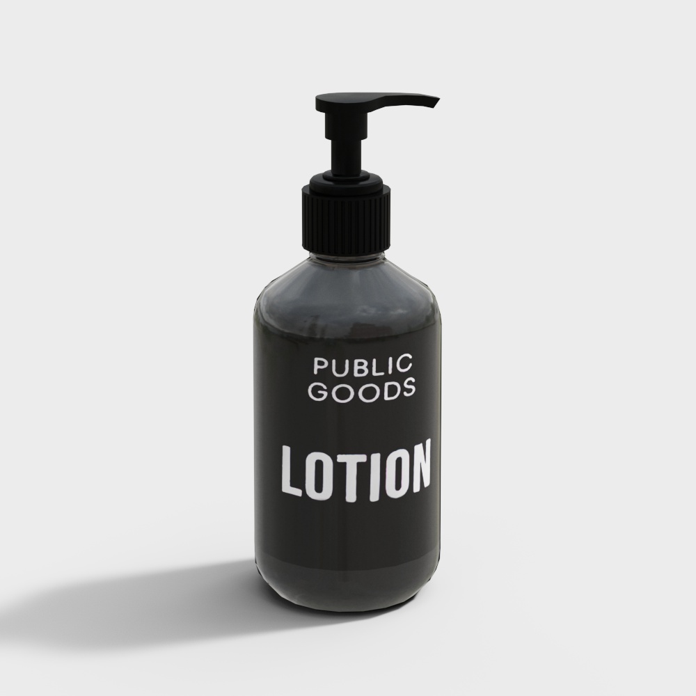 Elegant Lotion Bottle 3D model for Modern Design