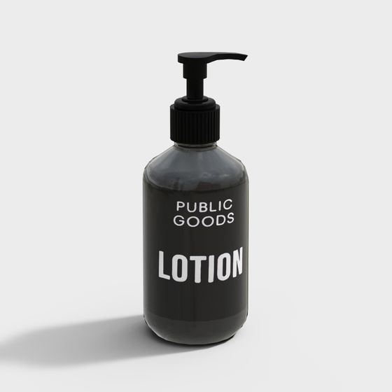 Elegant Lotion Bottle 3D model for Modern Design