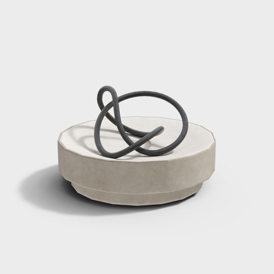 Unique Low-Poly Sculpture 3D model