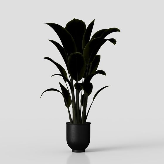 Unique Low-Poly Plant Pot3D Model