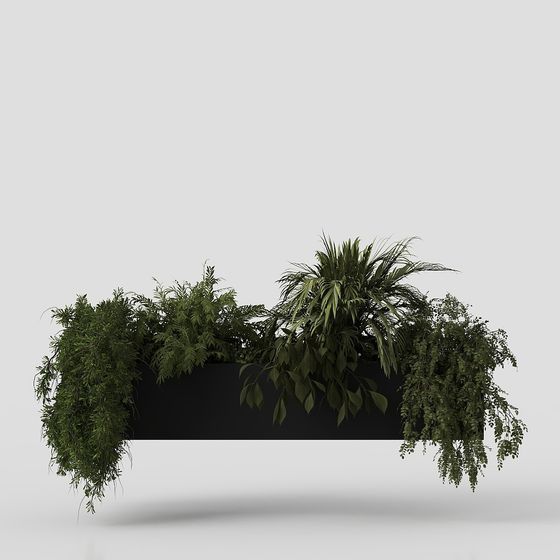 Elegant Hanging Garden 3D Model for Creative Projects