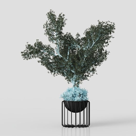 Urban Oasis Potted Plant 3D model for Creative Projects