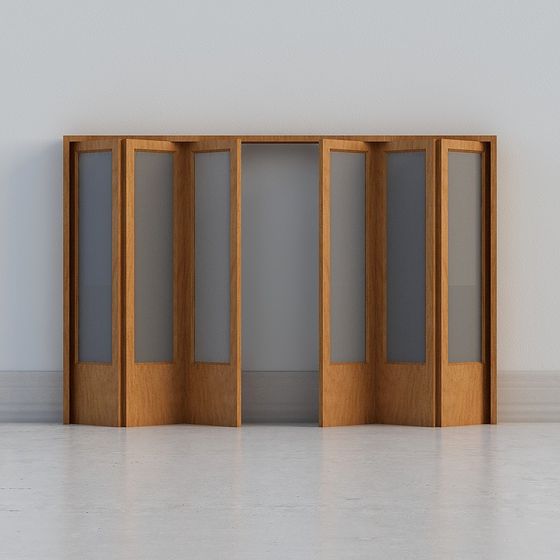 3D Model of Wooden Folding Screen
