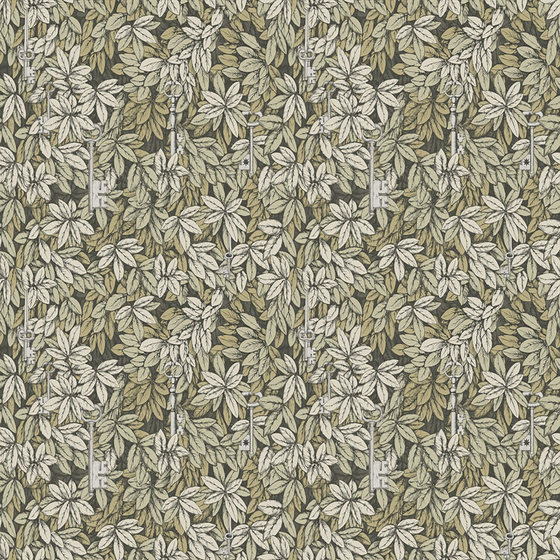 Pastoral American Floral Wallpaper 1200x1200 in Gray