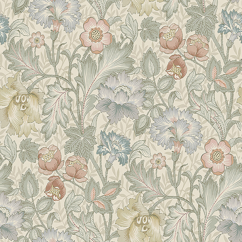 Warm grey Vintage print wallpaper -600*600