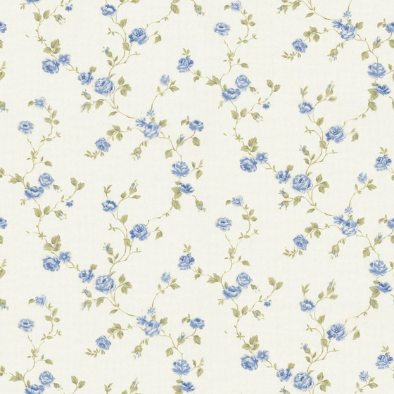 American Garden Floral Wallpaper in Wood Color for Charming Spaces