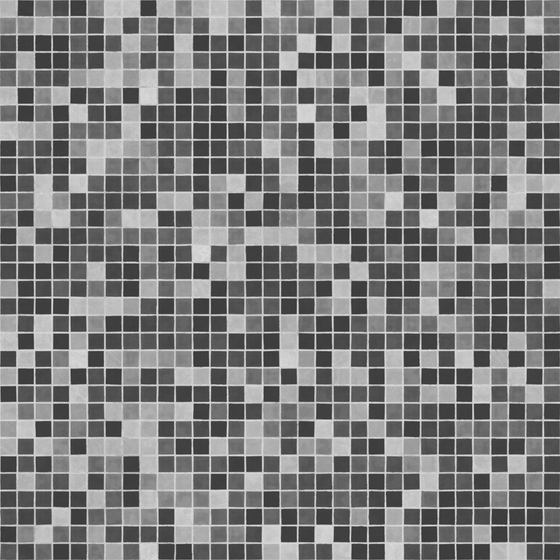 Black, White and Grey Mosaic Tiles 3D Model in Gray