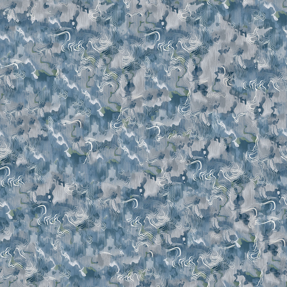 New Chinese impression ink wave wall cloth -1000*1000