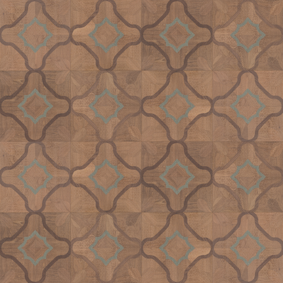 Vintage Brown Parquet Wood Flooring 3D Model