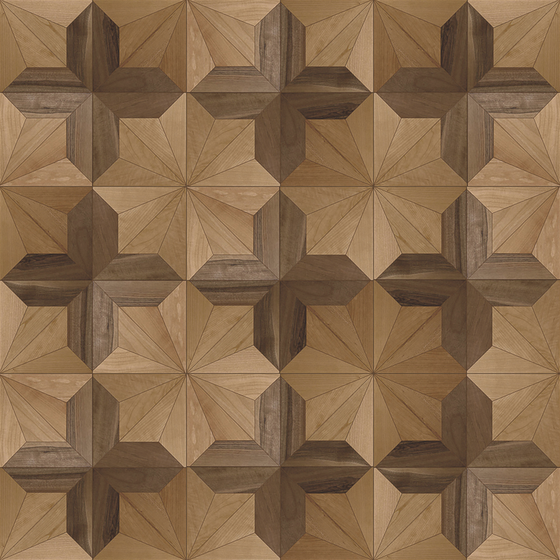 Geometric Parquet Design Solid Wood Flooring 3D Model