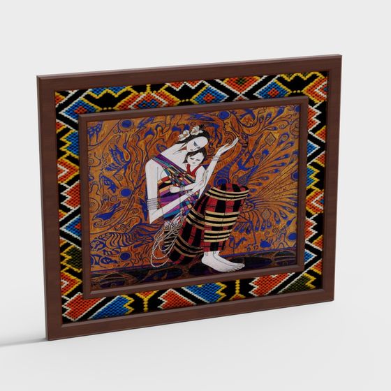 Dream Dancer 3D Model - Artful Fusion of Tradition and Modernity