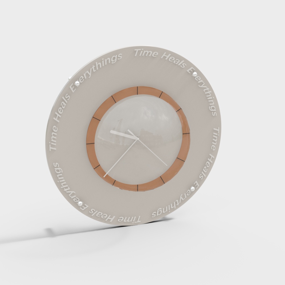 Modern cream style clock